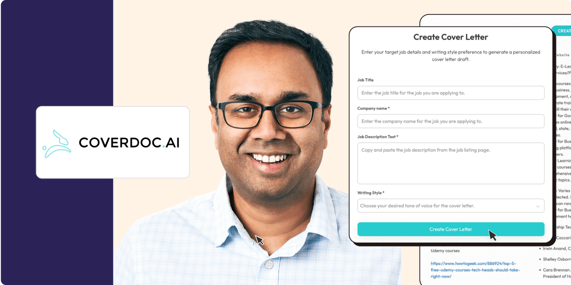 How CoverDoc combines AI and automation to generate cover letters for job seekers